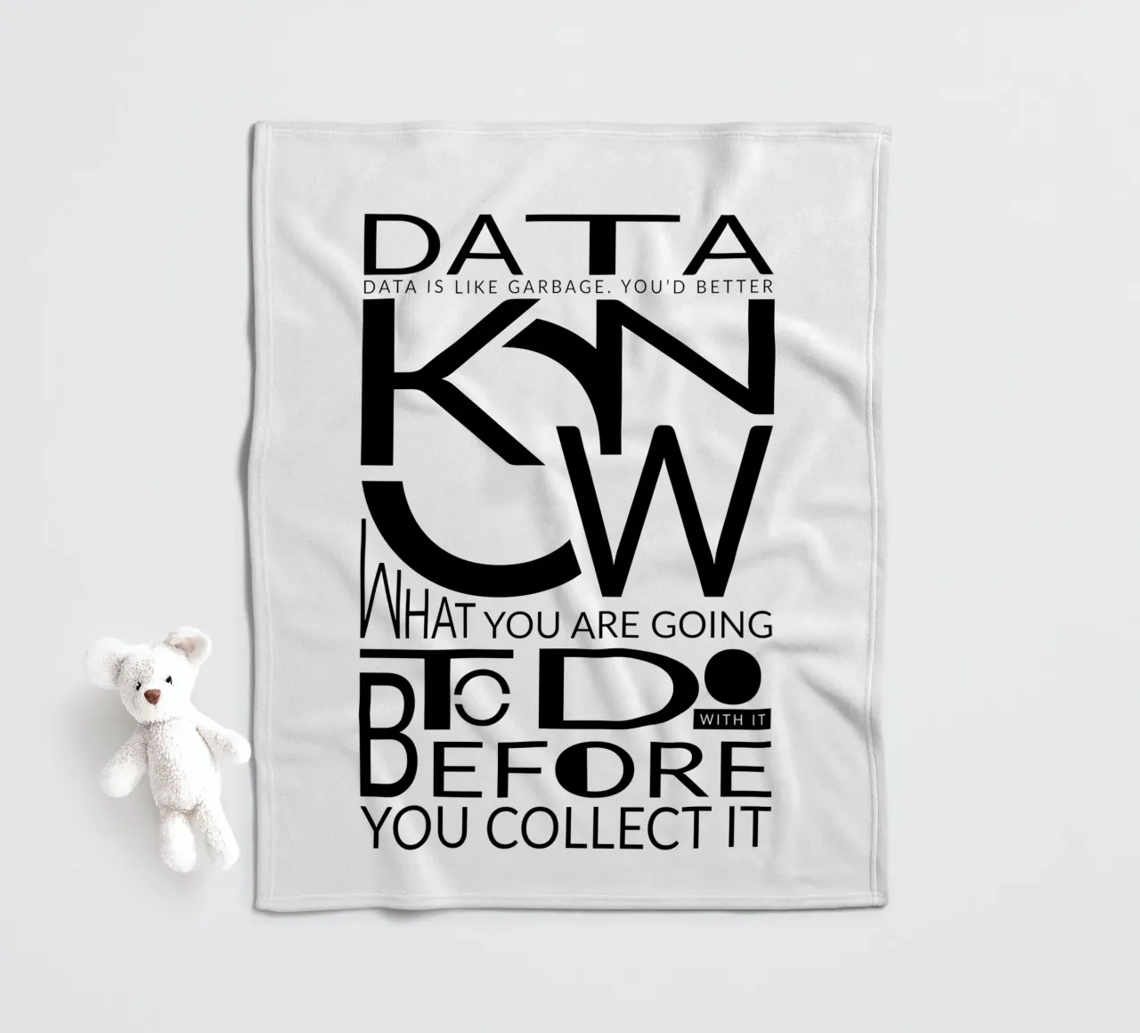 Data is like... Fleecedecke von LIMITED EDITION LETTERS