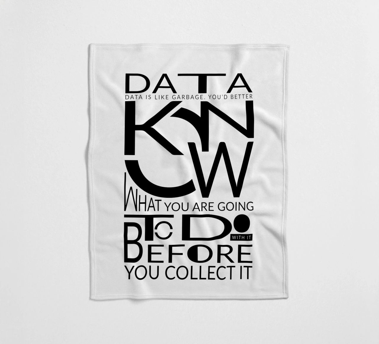Data is like... Fleecedecke von LIMITED EDITION LETTERS