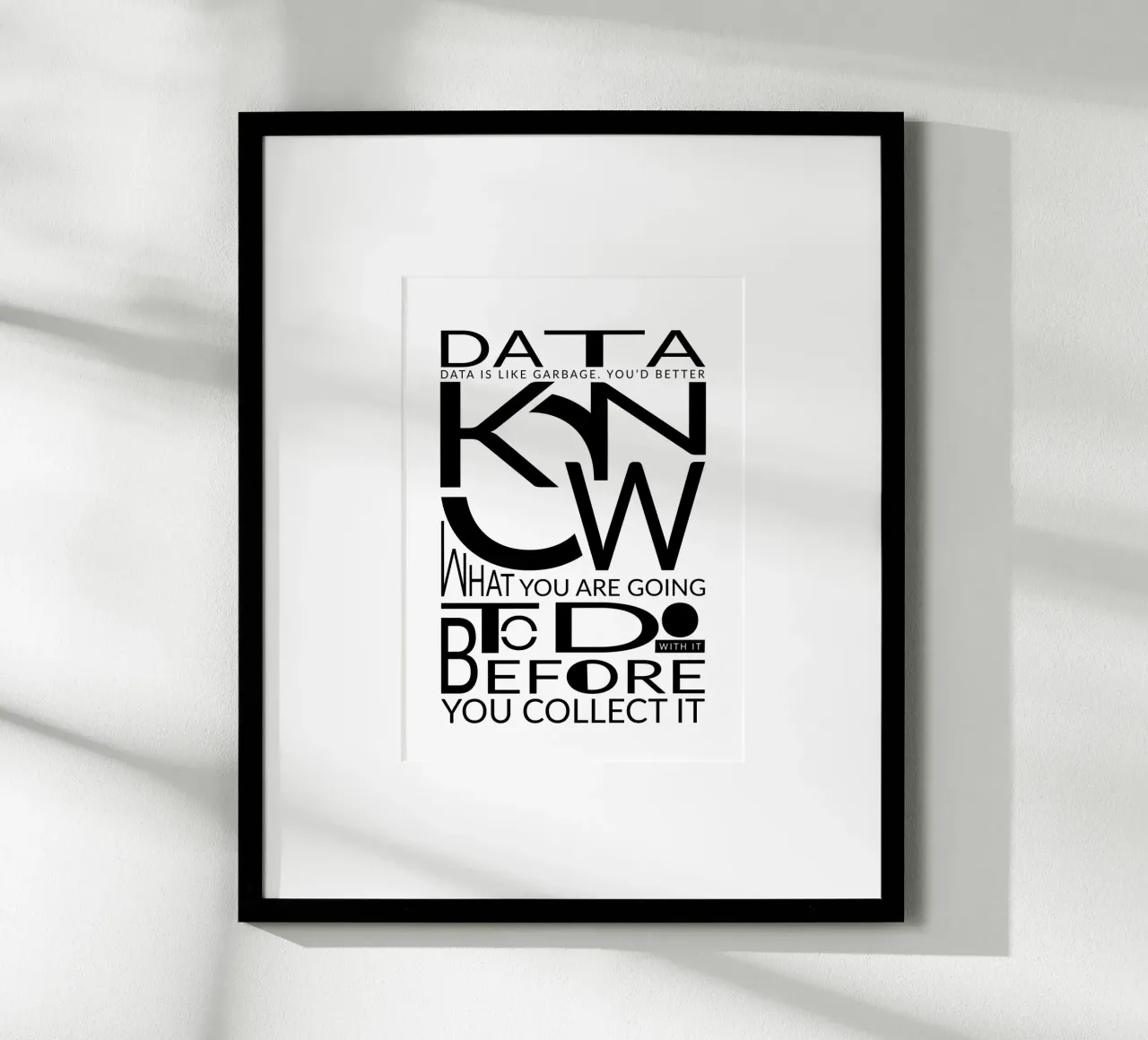Data is like... hahnemühle de LIMITED EDITION LETTERS