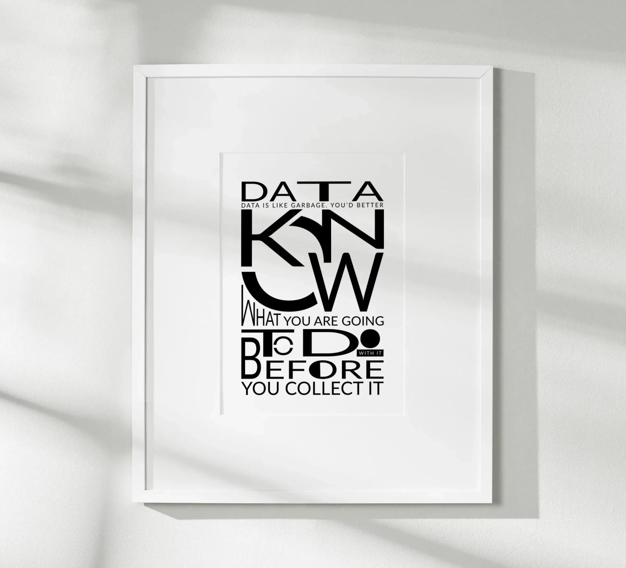 Data is like... Hahnemühle von LIMITED EDITION LETTERS