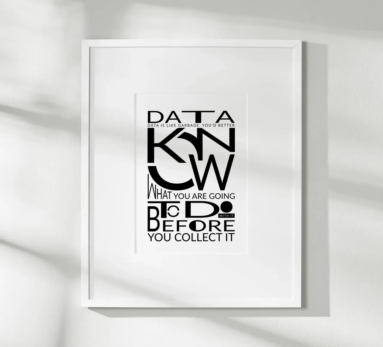 Data is like... hahnemühle de LIMITED EDITION LETTERS