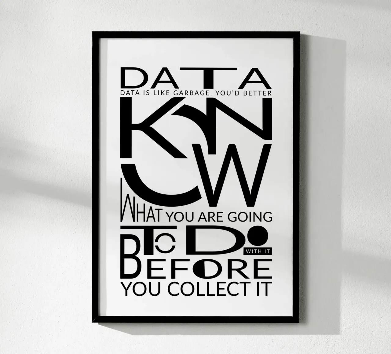 Data is like... hahnemühle de LIMITED EDITION LETTERS