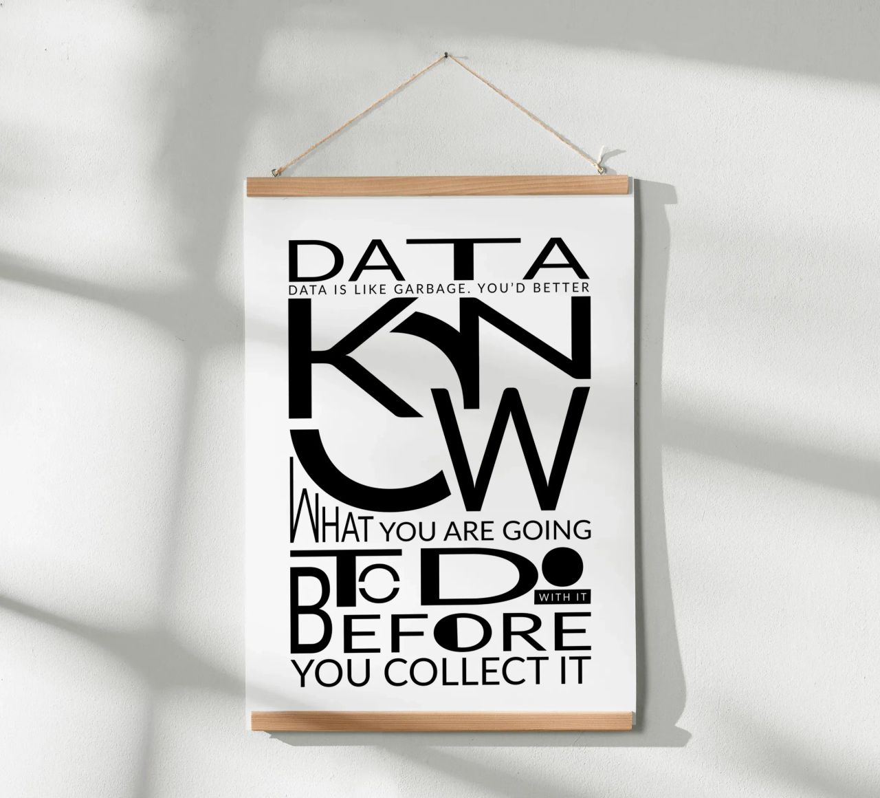 Data is like... Hahnemühle von LIMITED EDITION LETTERS
