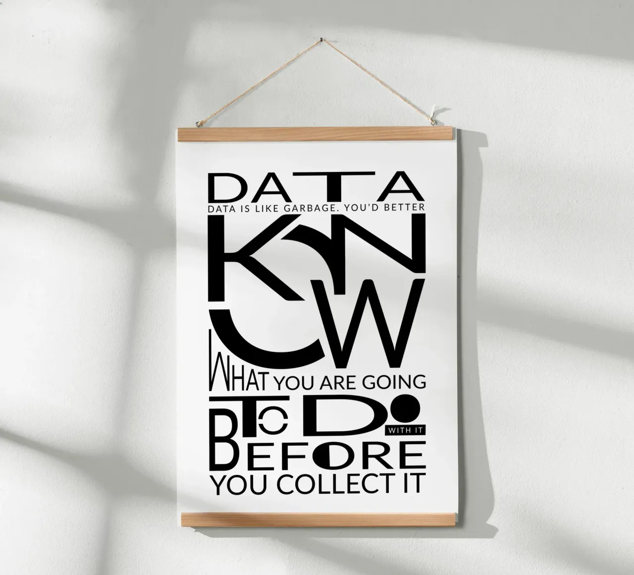 Data is like... hahnemühle de LIMITED EDITION LETTERS