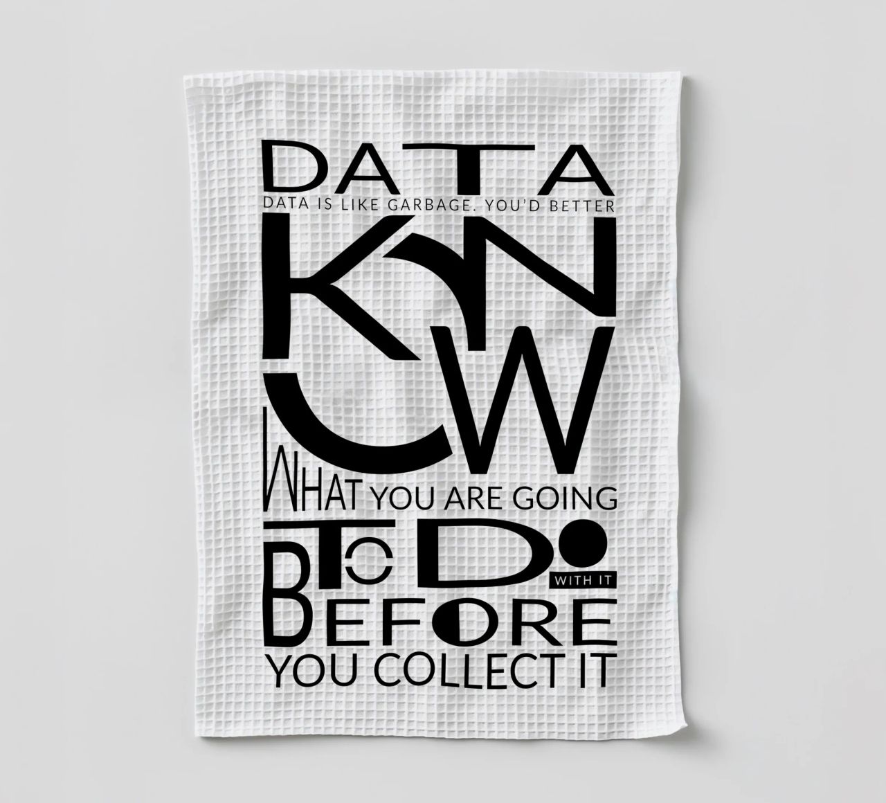 Data is like... Geschirrtuch von LIMITED EDITION LETTERS