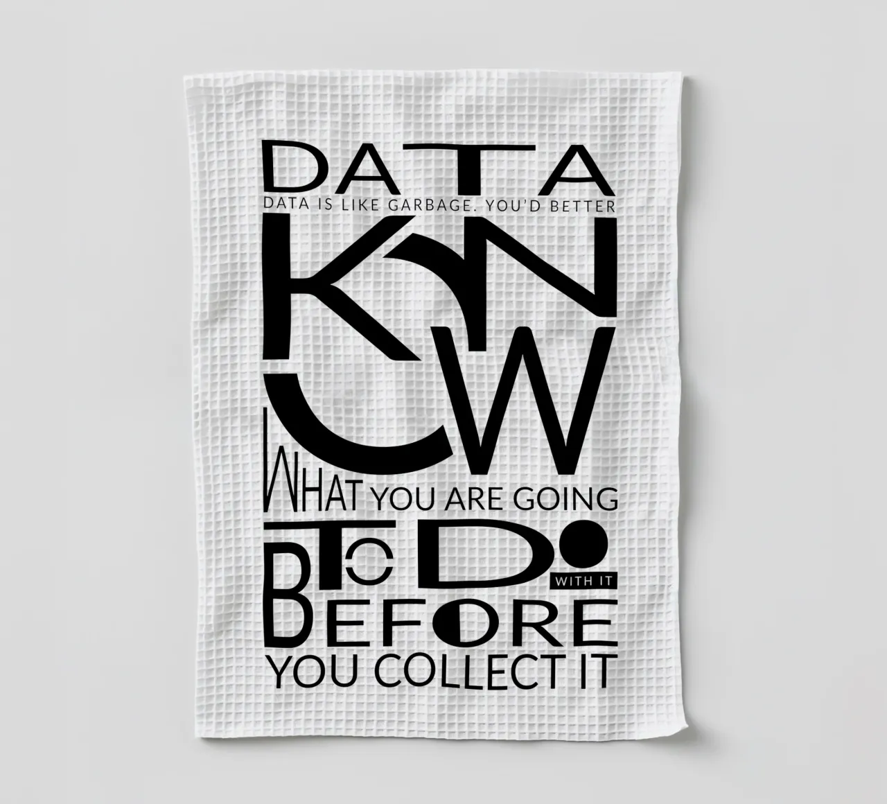Data is like... Geschirrtuch von LIMITED EDITION LETTERS