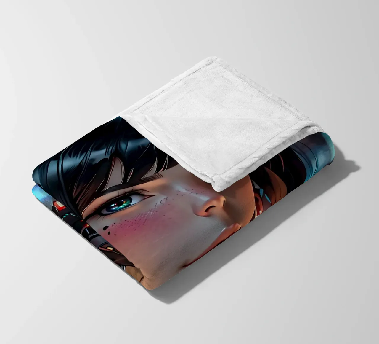 Ragazza Anime Cyberpunk coperta in pile da 🎁 ARTVI-SHOP