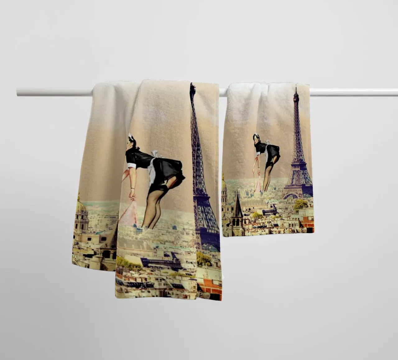Paris Pinup asciugamano da bagno da Jason Brueck
