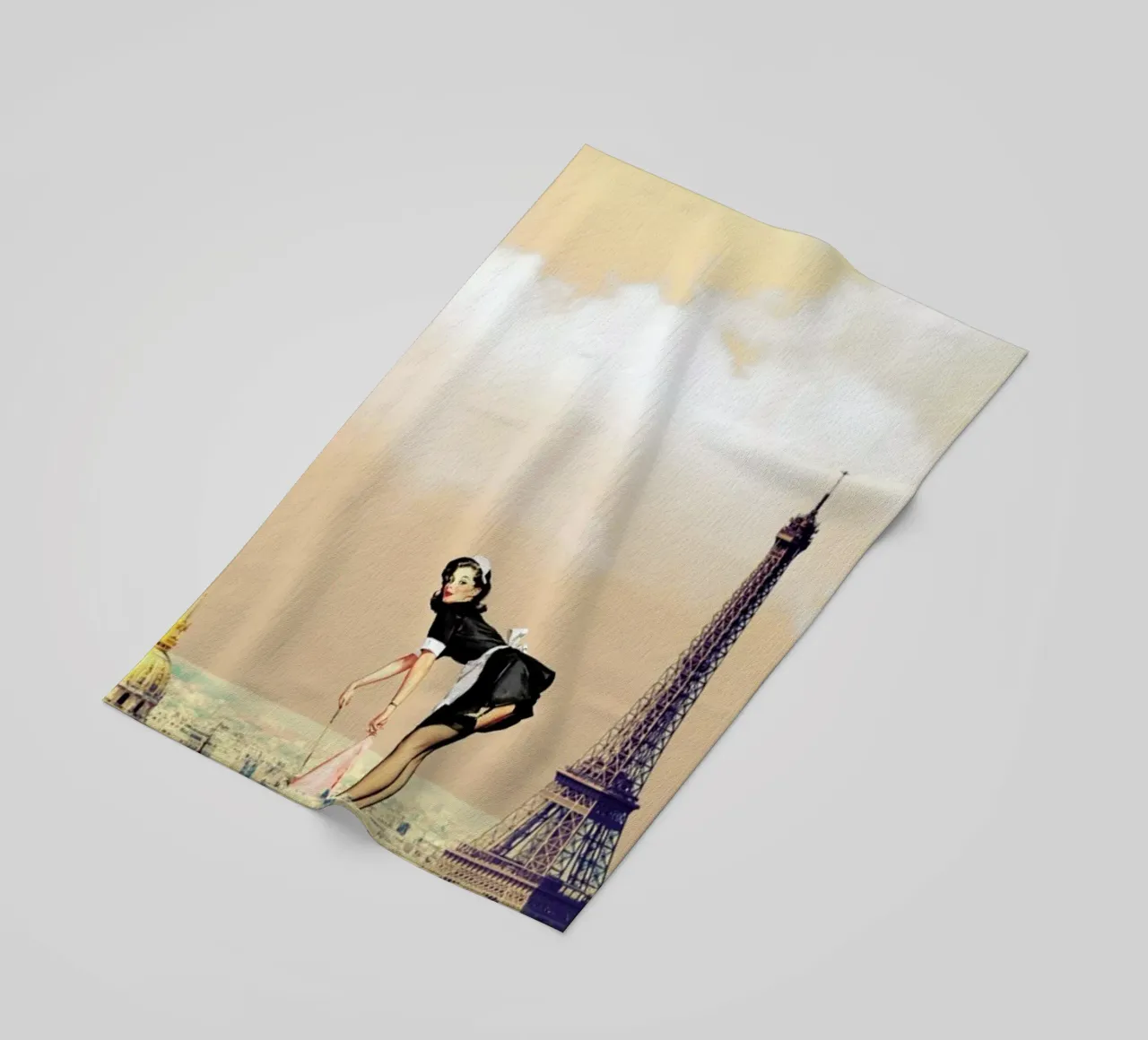 Paris Pinup strandhanddoek van Jason Brueck