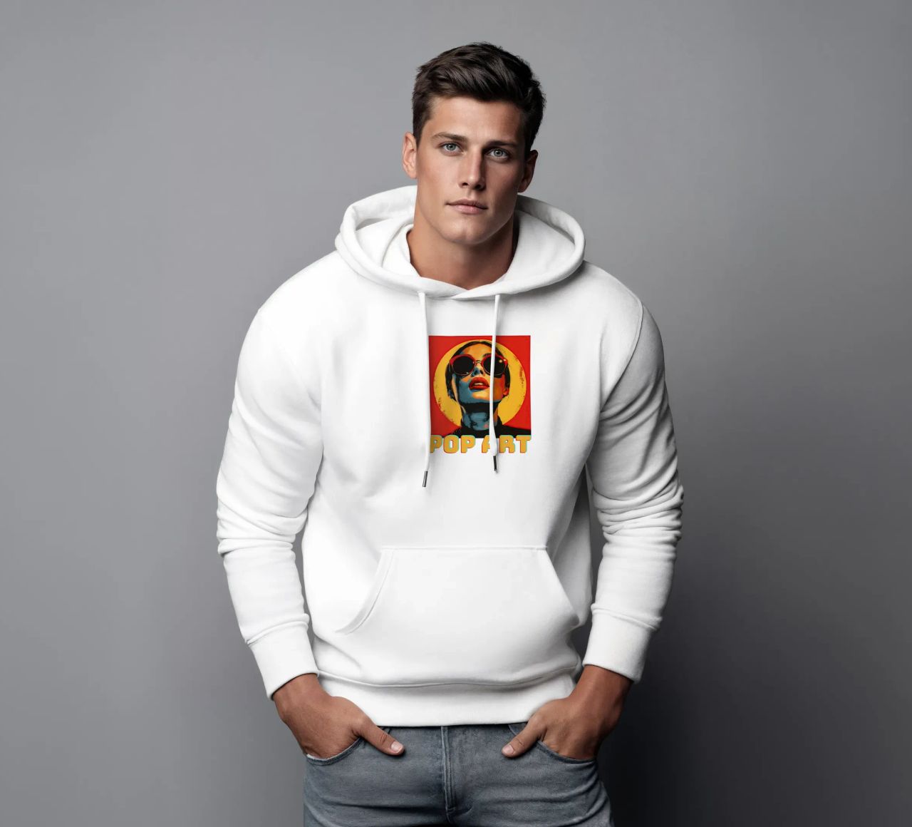 Pop Art sudadera con capucha de Nikis Art Studio