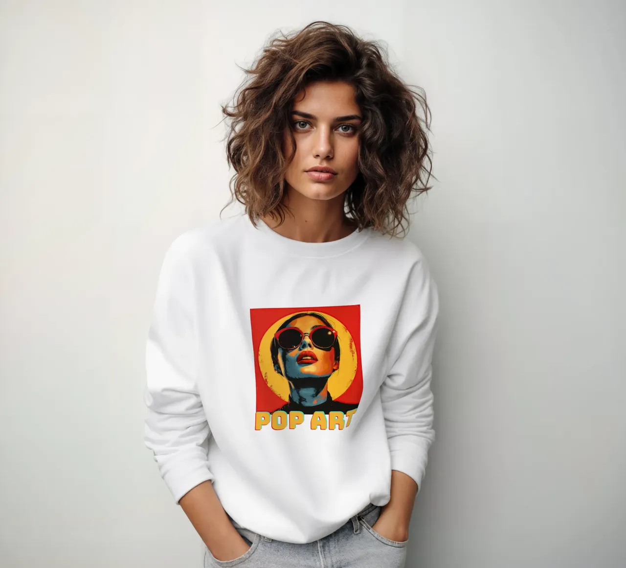 Pop Art sweatshirt van Nikis Art Studio