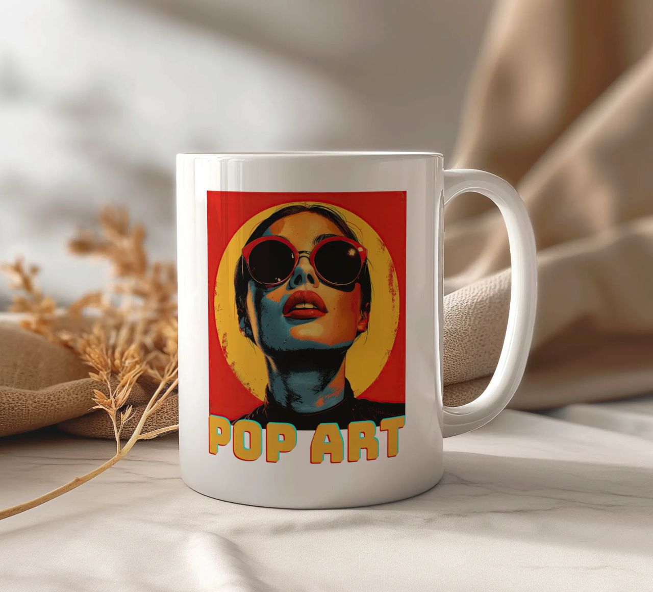 Pop Art tazza in ceramica da Nikis Art Studio