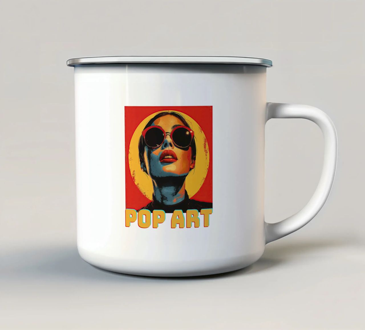 Pop Art tazza in smalto da Nikis Art Studio