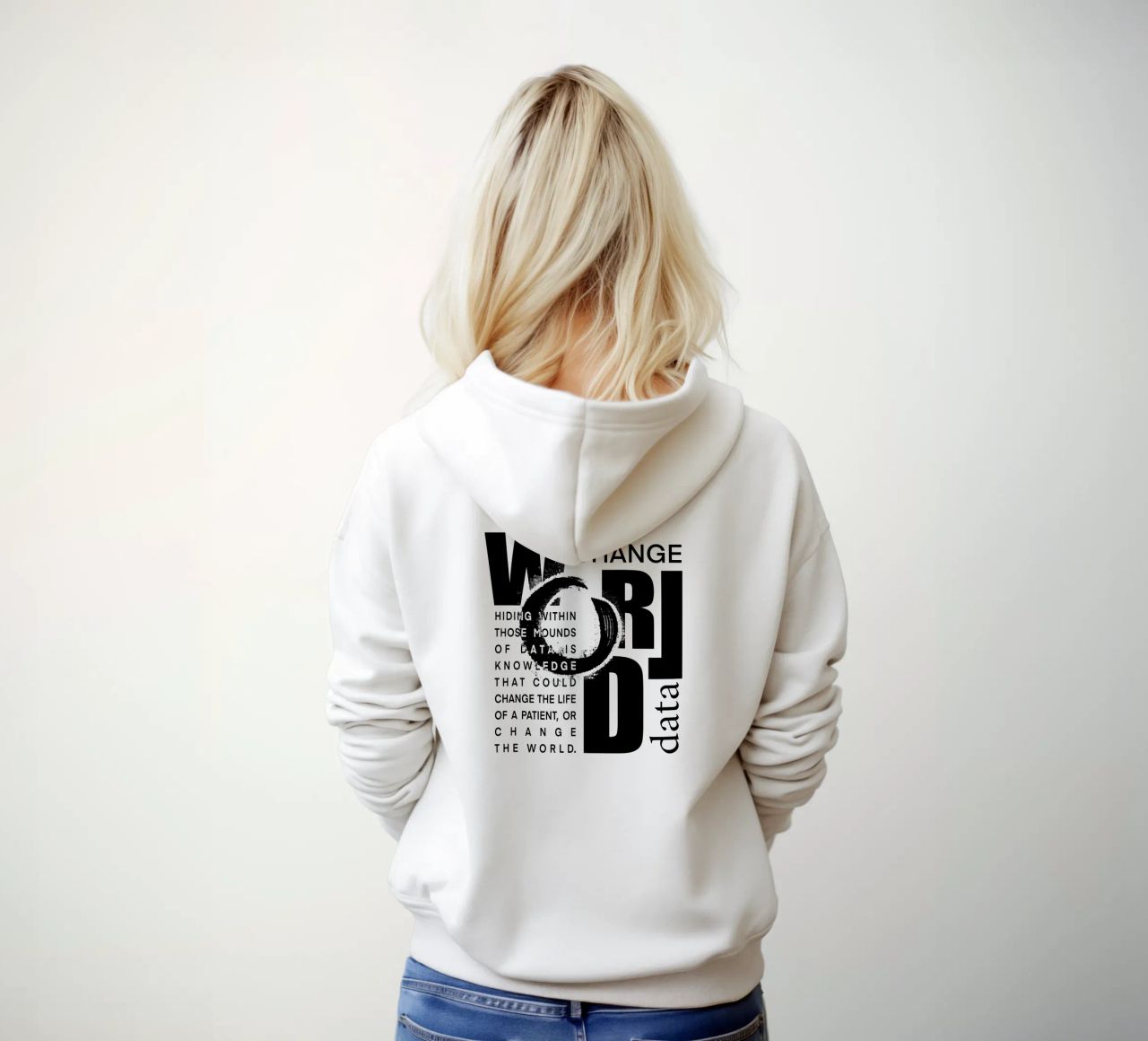 Data could change the world felpa con cappuccio da LIMITED EDITION LETTERS