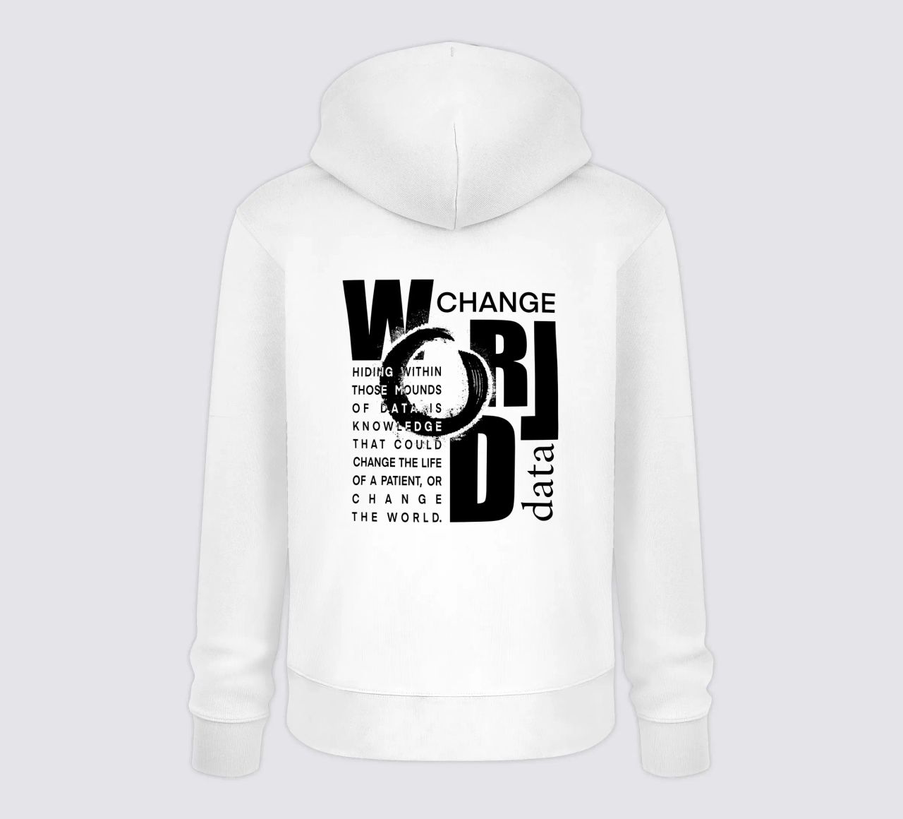 Data could change the world felpa con cappuccio da LIMITED EDITION LETTERS