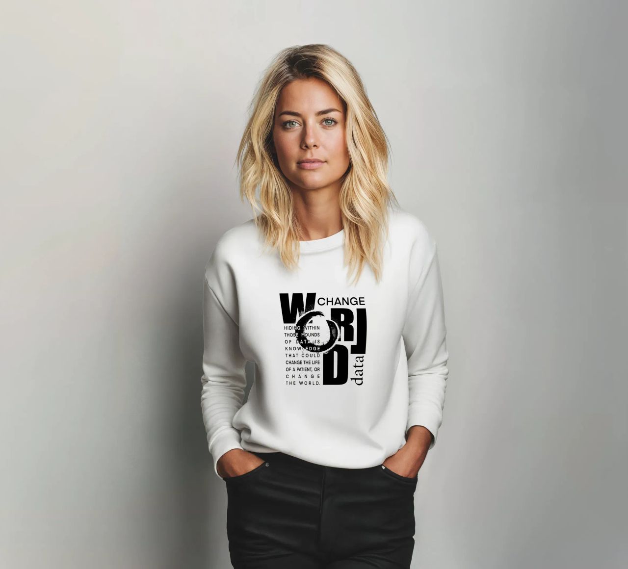 Data could change the world felpa da LIMITED EDITION LETTERS
