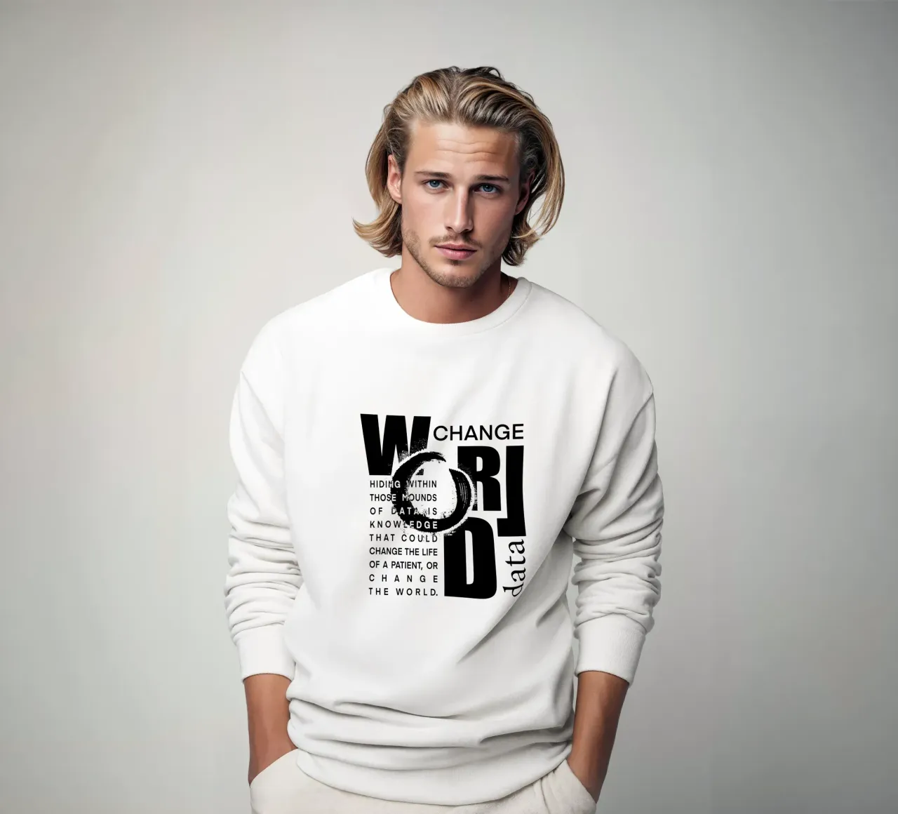 Data could change the world Sweatshirt von LIMITED EDITION LETTERS