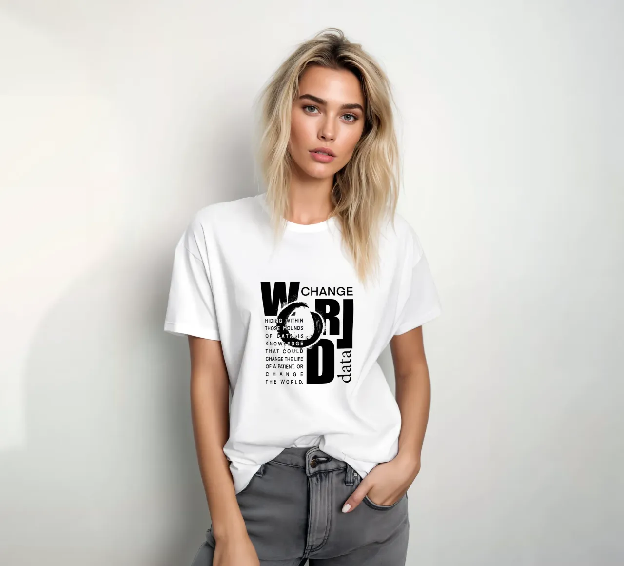 Data could change the world t-shirt da LIMITED EDITION LETTERS