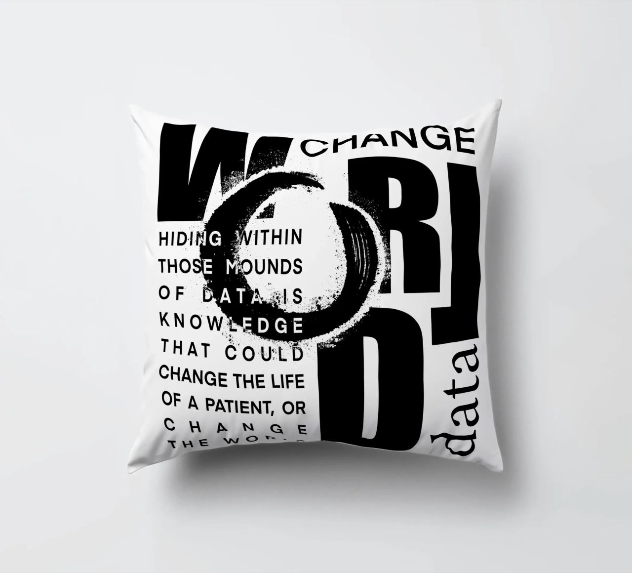 Data could change the world cuscino da LIMITED EDITION LETTERS