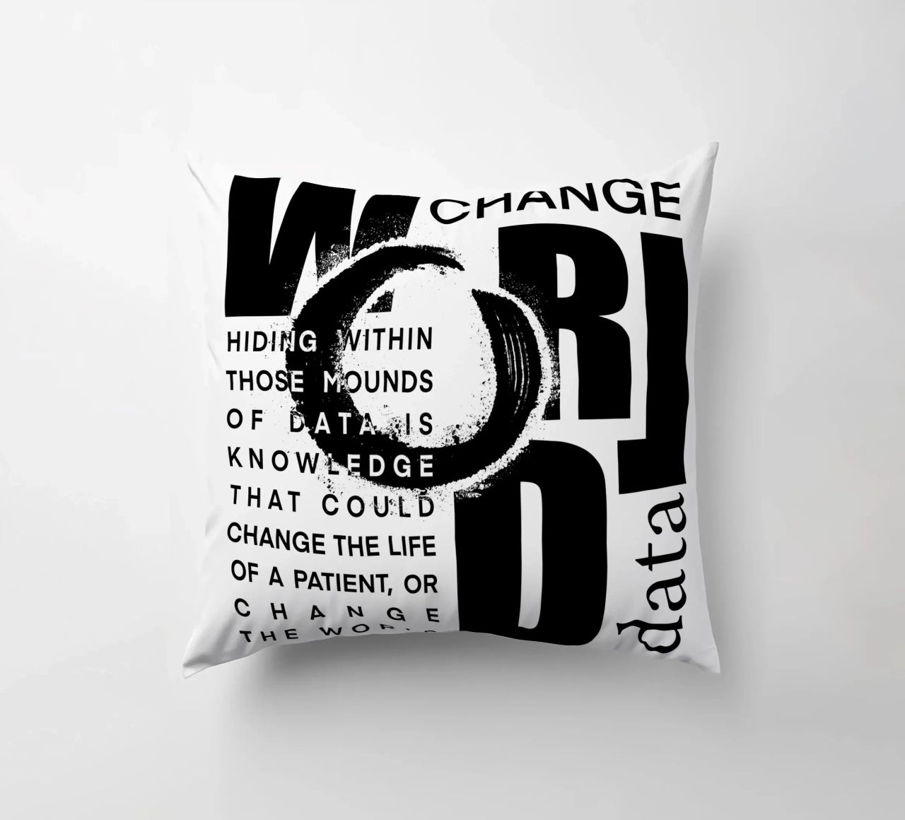 Data could change the world cuscino da LIMITED EDITION LETTERS