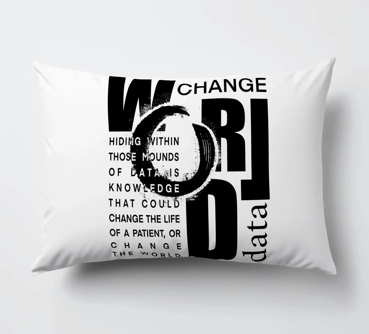 Data could change the world cuscino da LIMITED EDITION LETTERS
