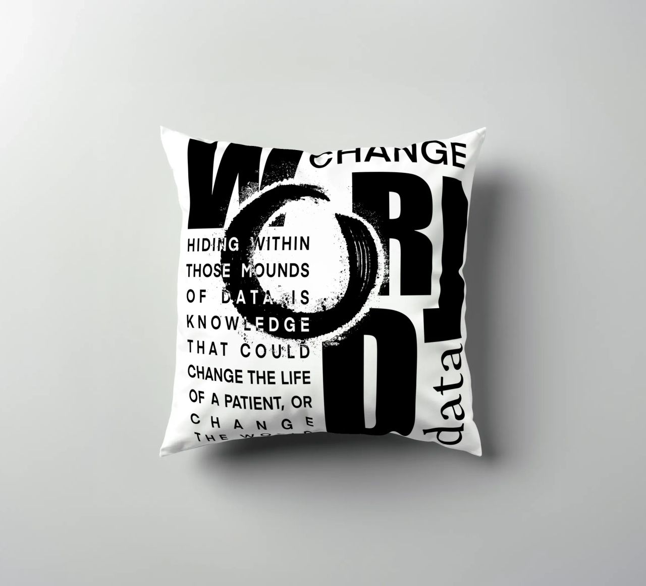 Data could change the world cuscino da LIMITED EDITION LETTERS