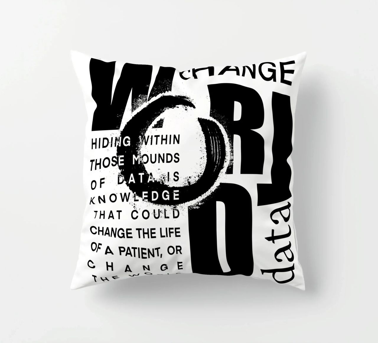 Data could change the world cuscino da LIMITED EDITION LETTERS