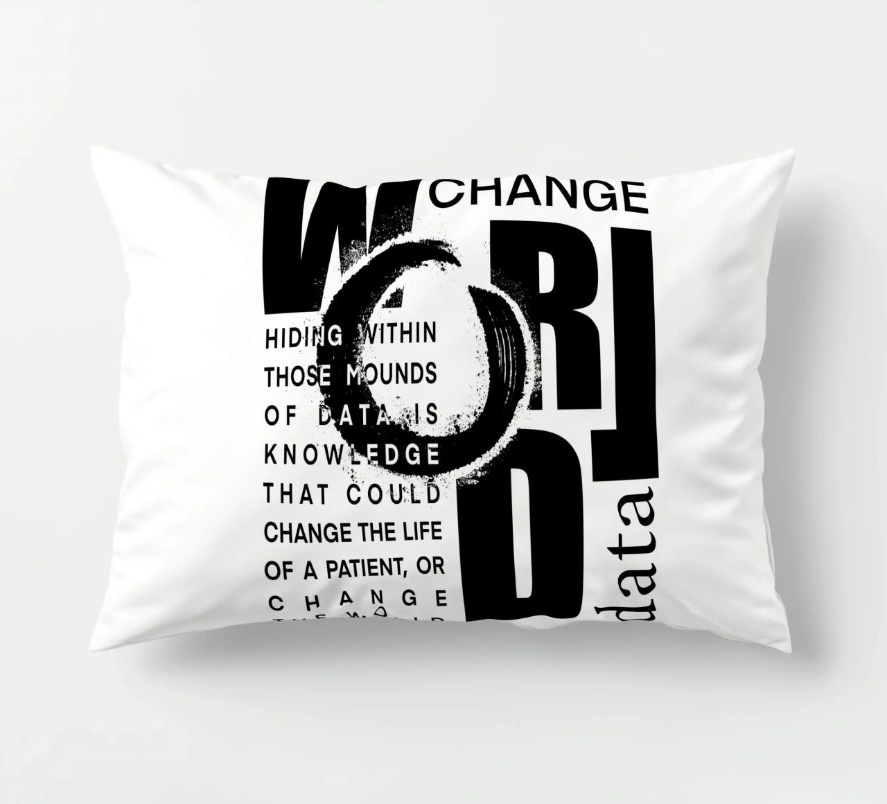 Data could change the world cuscino da LIMITED EDITION LETTERS