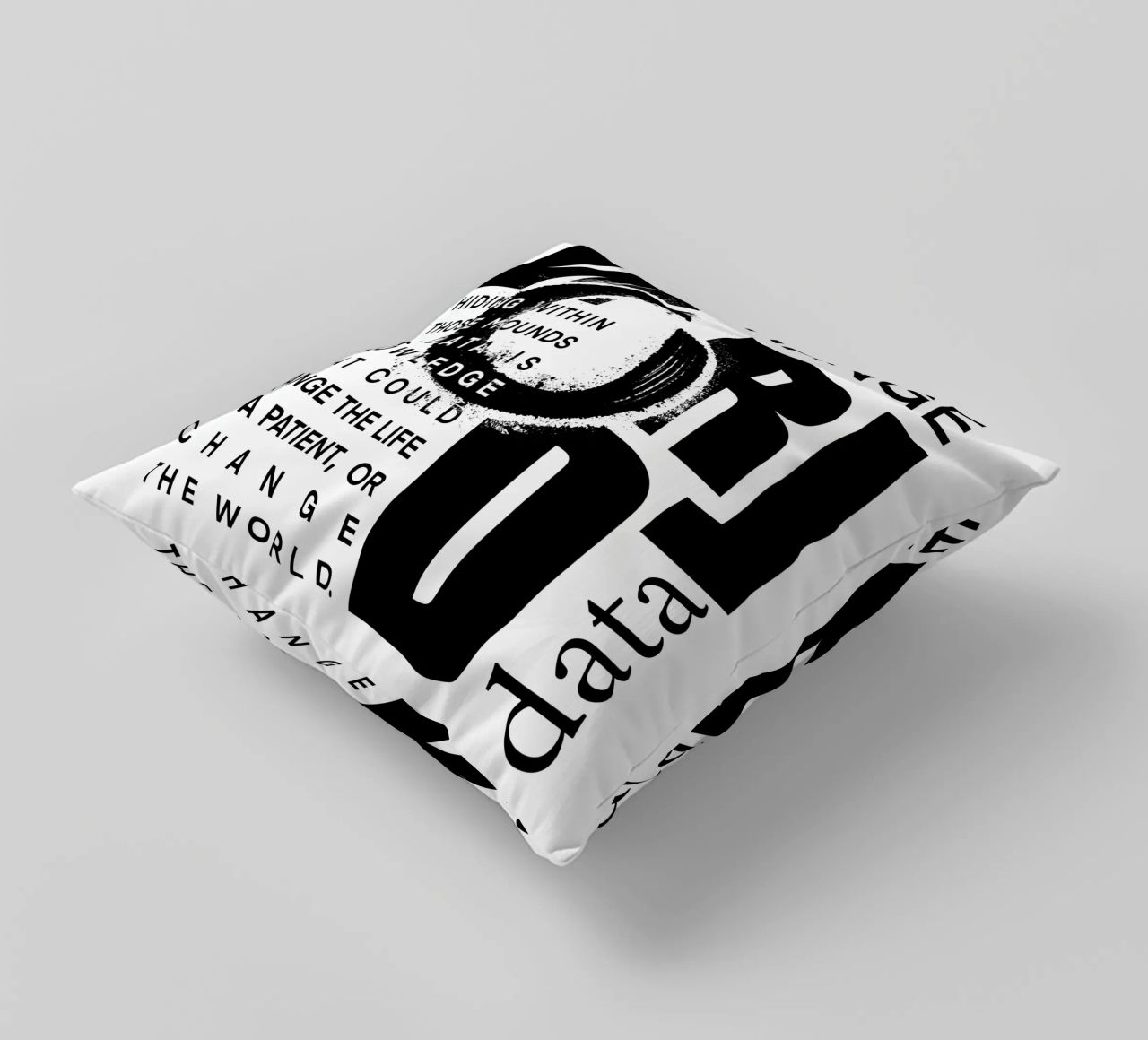 Data could change the world cuscino da LIMITED EDITION LETTERS