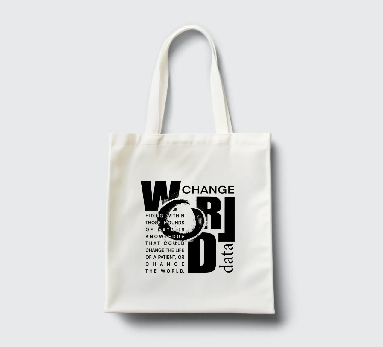 Data could change the world borsa in juta da LIMITED EDITION LETTERS