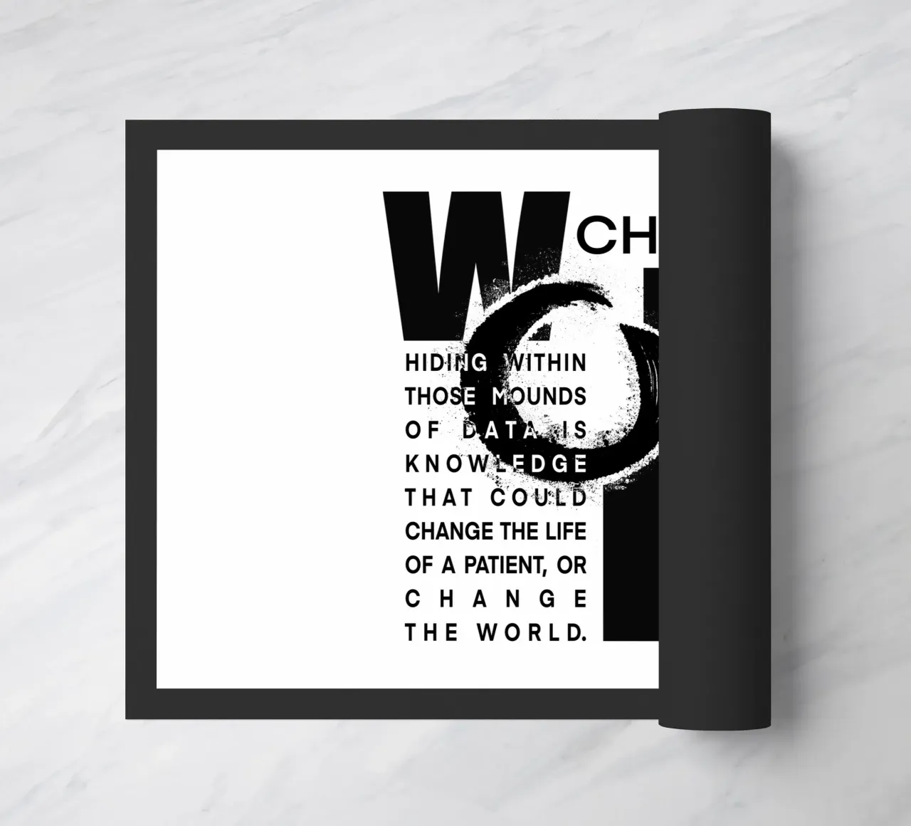 Data could change the world deurmat van LIMITED EDITION LETTERS