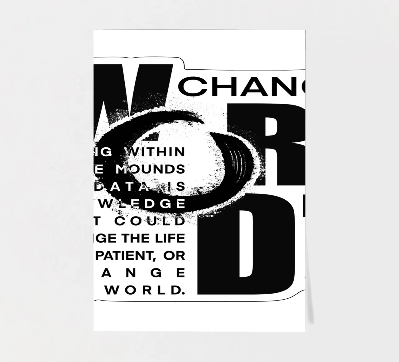 Data could change the world foglio adesivo da LIMITED EDITION LETTERS