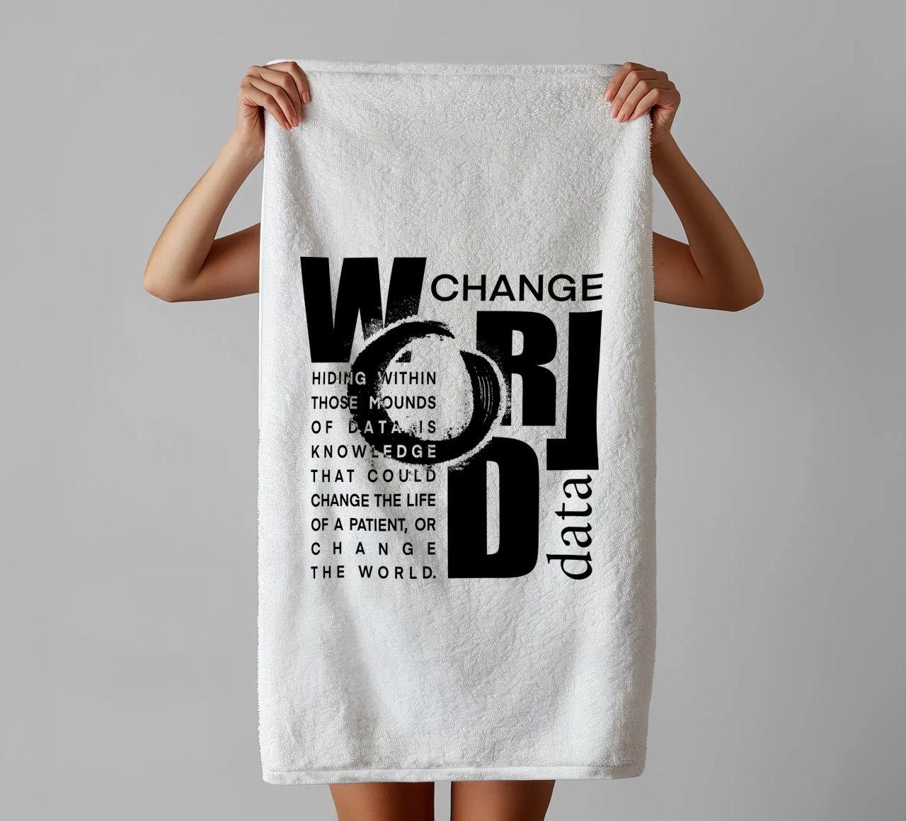 Data could change the world asciugamano da bagno da LIMITED EDITION LETTERS