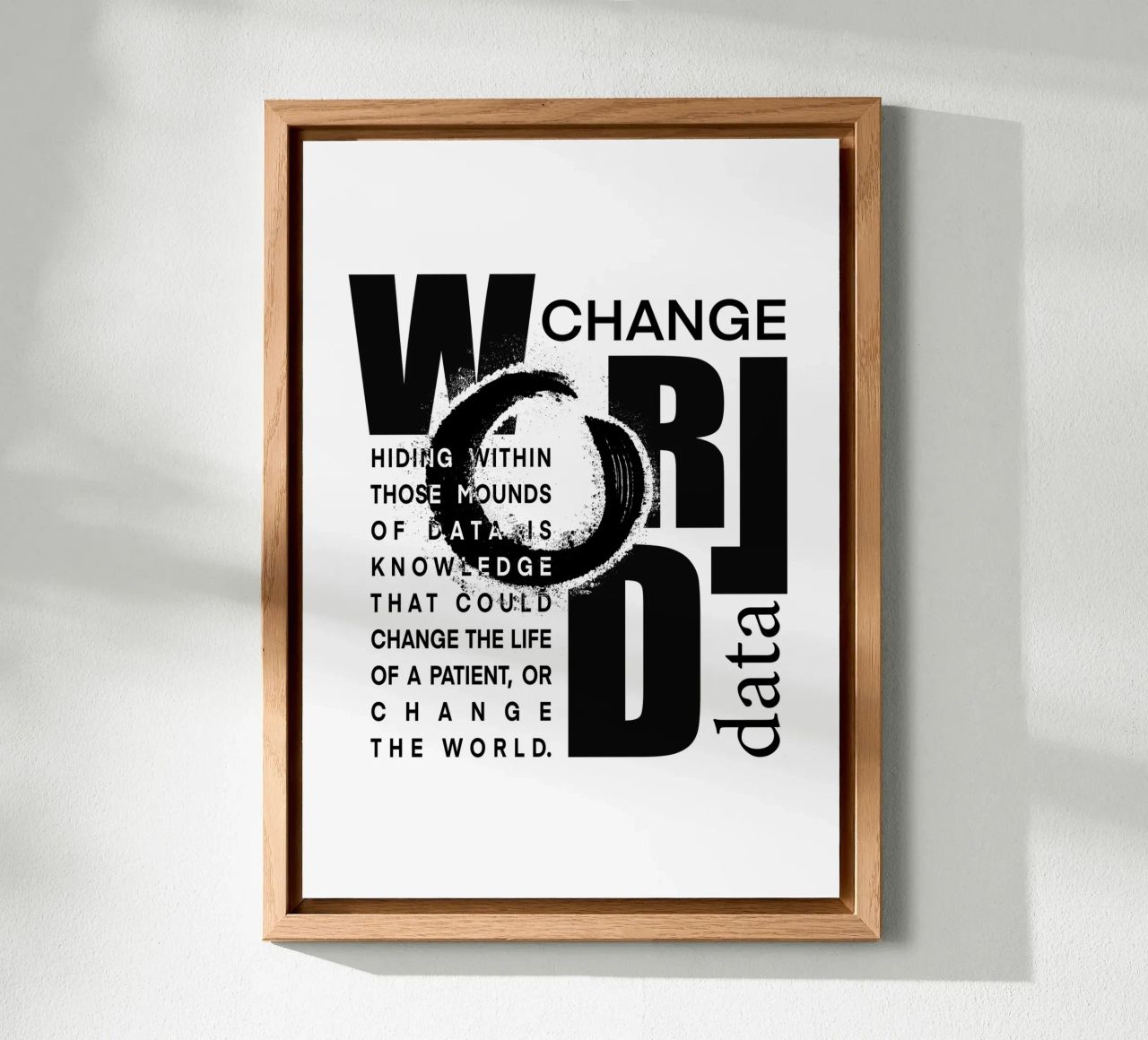 Data could change the world alluminio dibond da LIMITED EDITION LETTERS