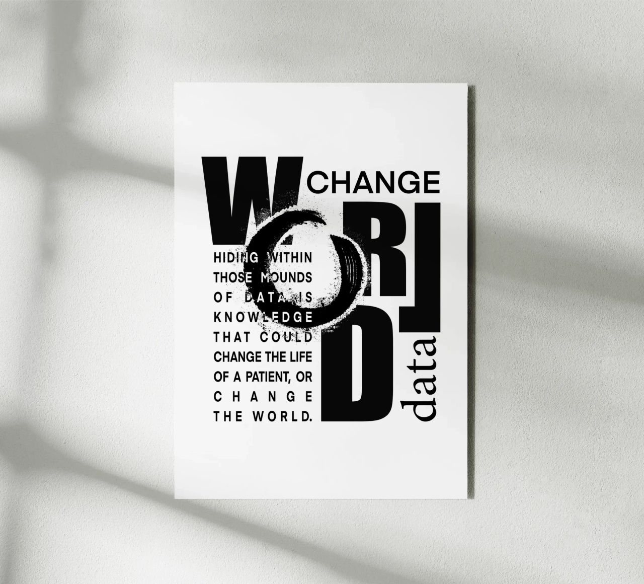 Data could change the world alluminio dibond da LIMITED EDITION LETTERS