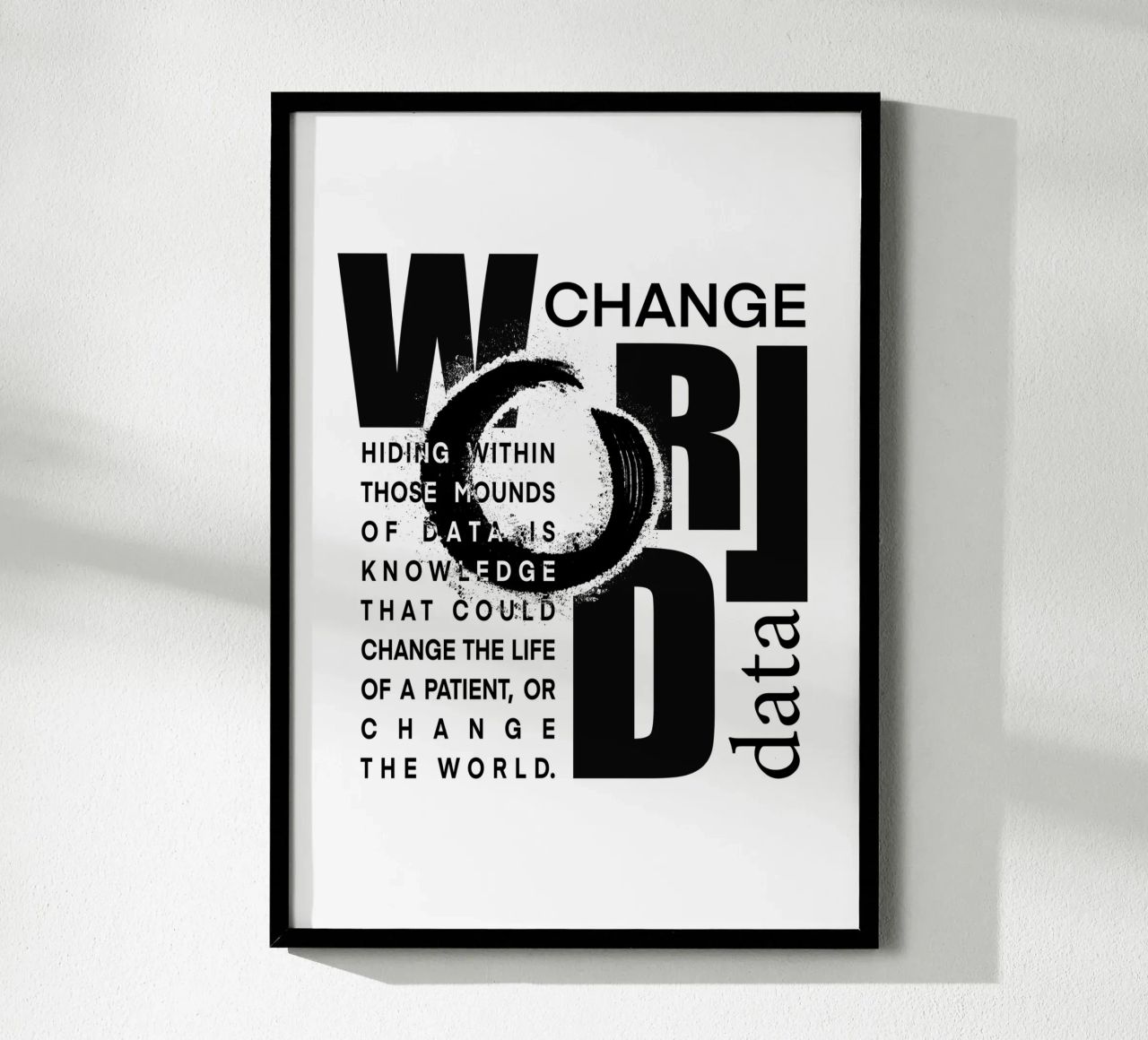 Data could change the world carta hahnemühle da LIMITED EDITION LETTERS