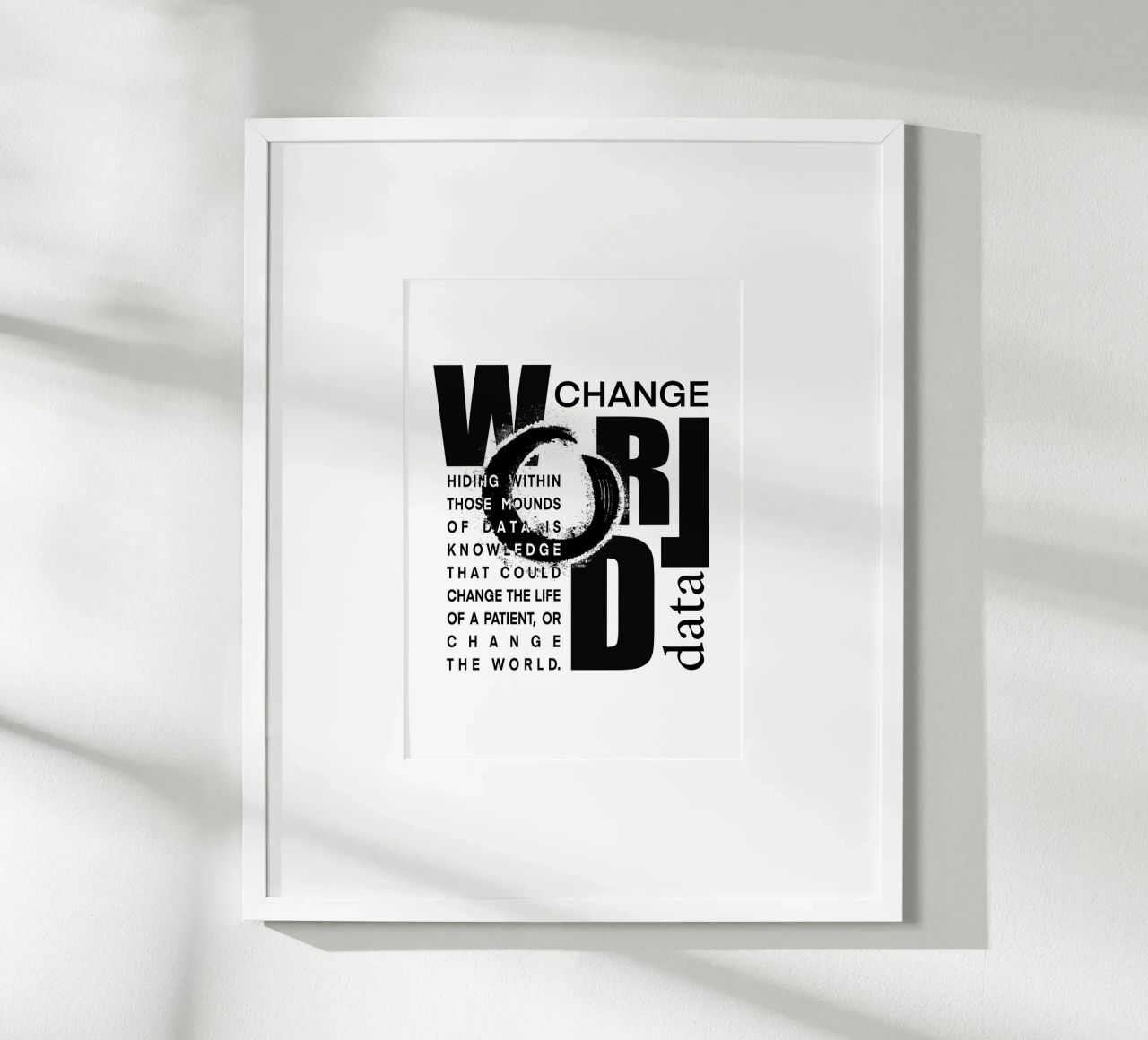 Data could change the world carta hahnemühle da LIMITED EDITION LETTERS