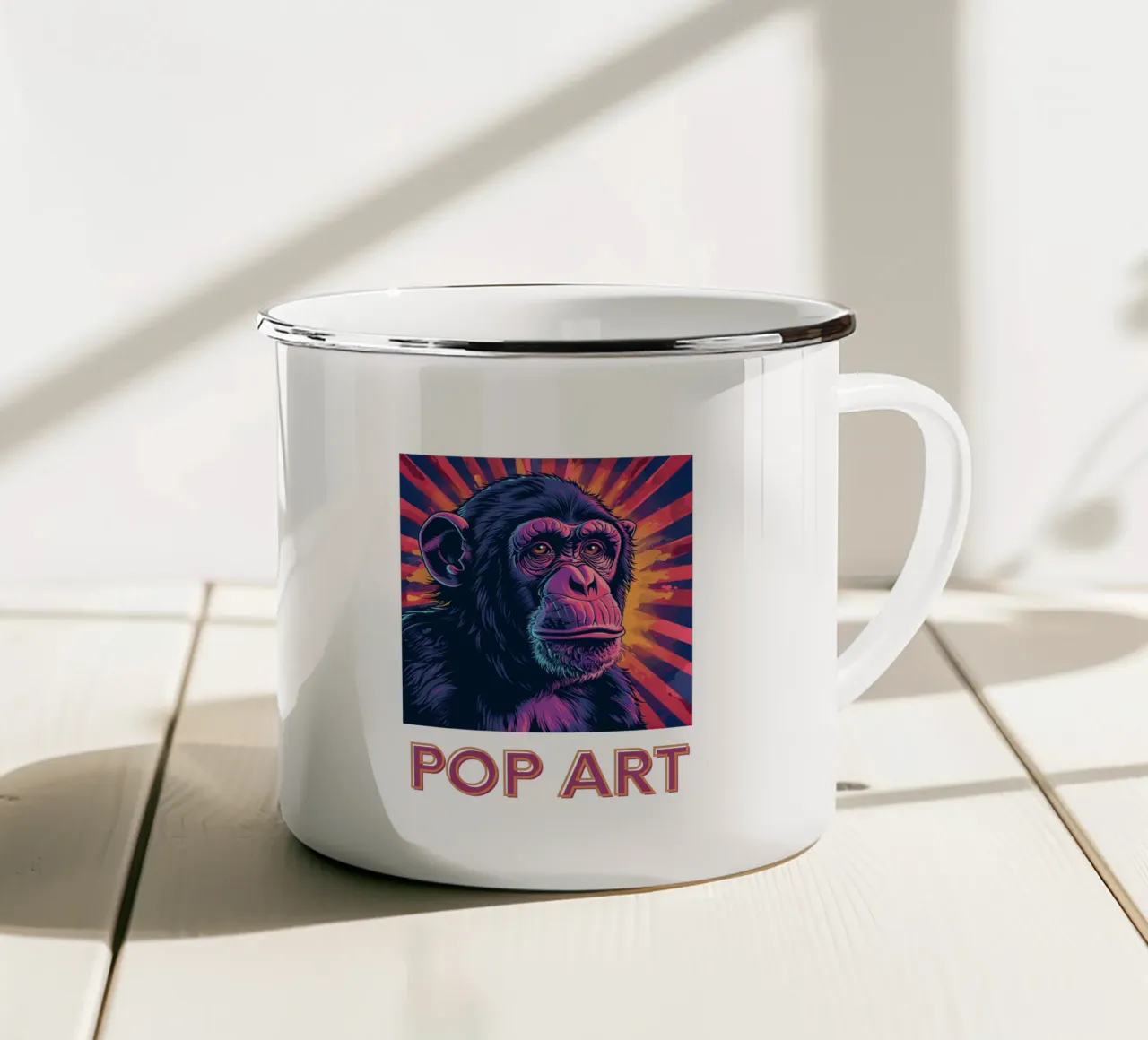 Pop Art tazza in smalto da Nikis Art Studio