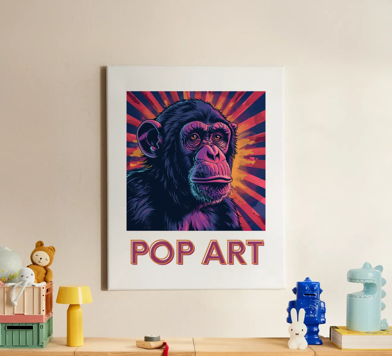 Pop Art canvas by Nikis Art Studio