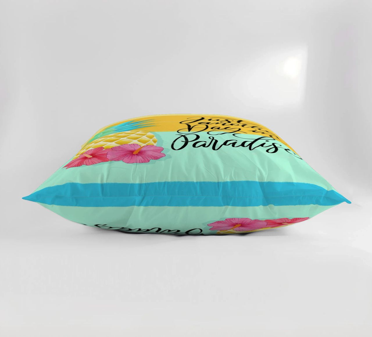 Just Another Day in Paradise. Good Vibes Zitat. Lettering. decorative cushion by CalliLetters