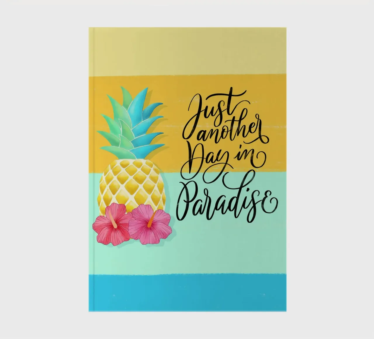 Just Another Day in Paradise. Good Vibes Zitat. Lettering. notebook by CalliLetters