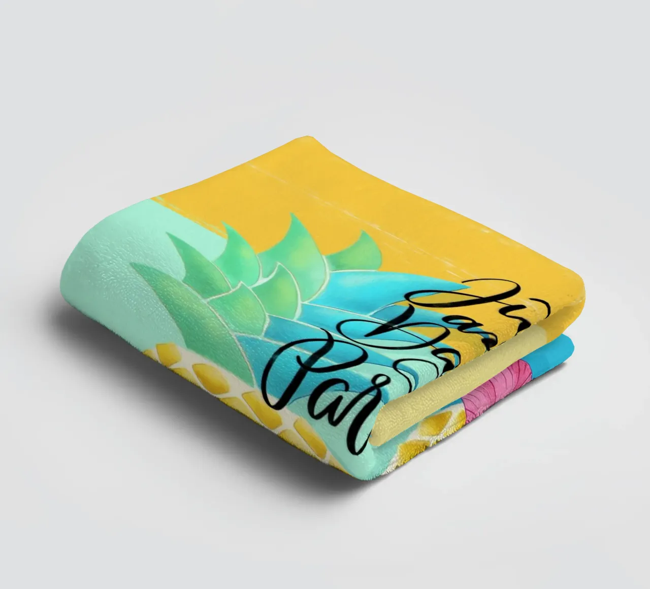Just Another Day in Paradise. Good Vibes Zitat. Lettering. towel by CalliLetters