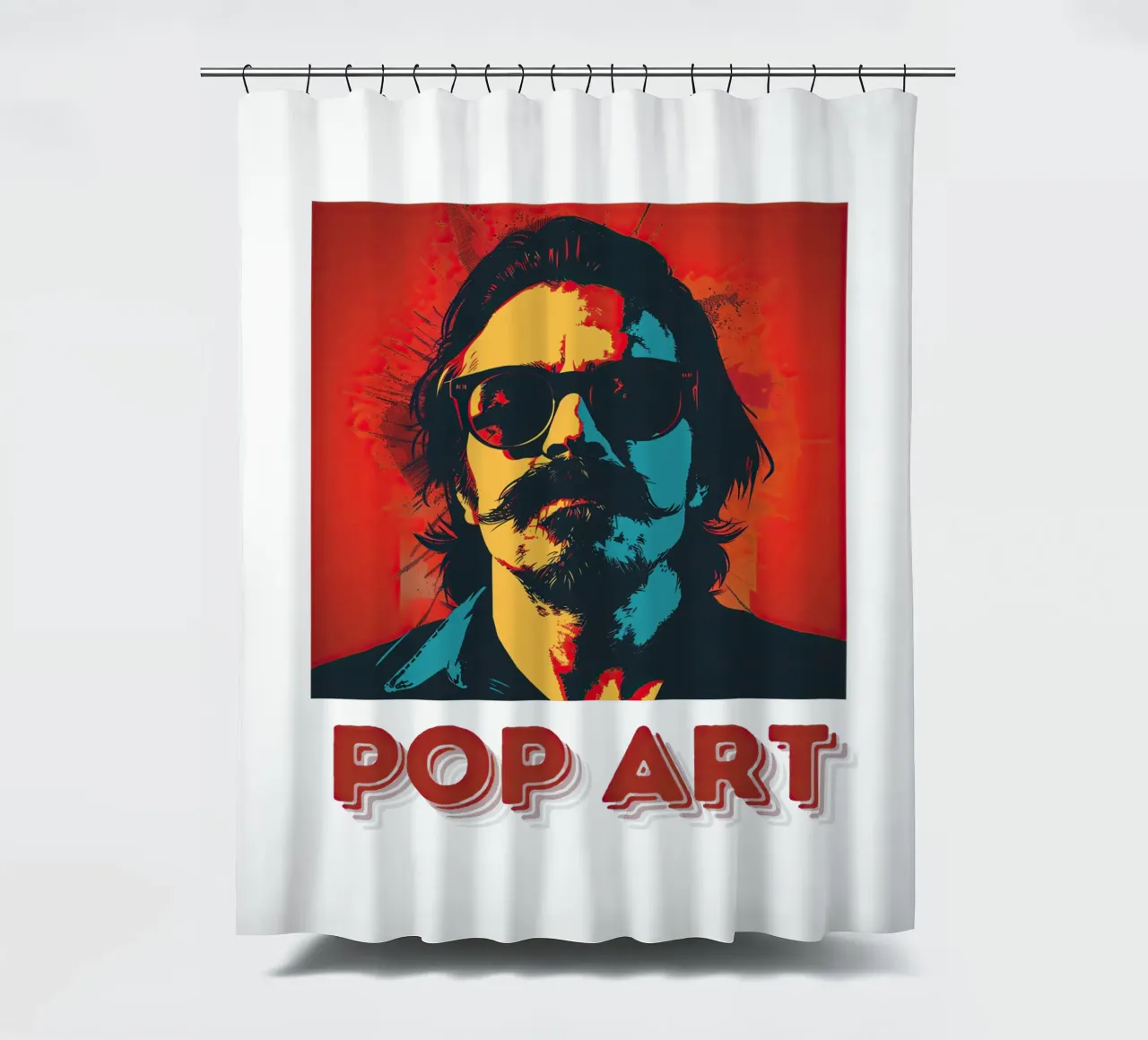 Pop Art tenda da doccia da Nikis Art Studio