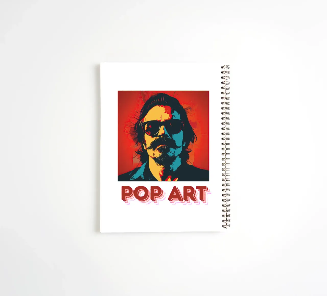 Pop Art spiral notebook by Nikis Art Studio