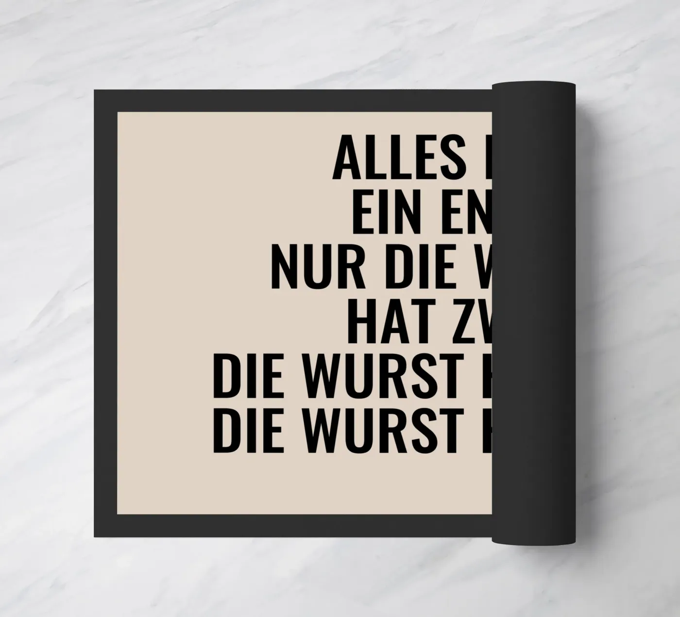 Alles heeft een einde deurmat van Magnific