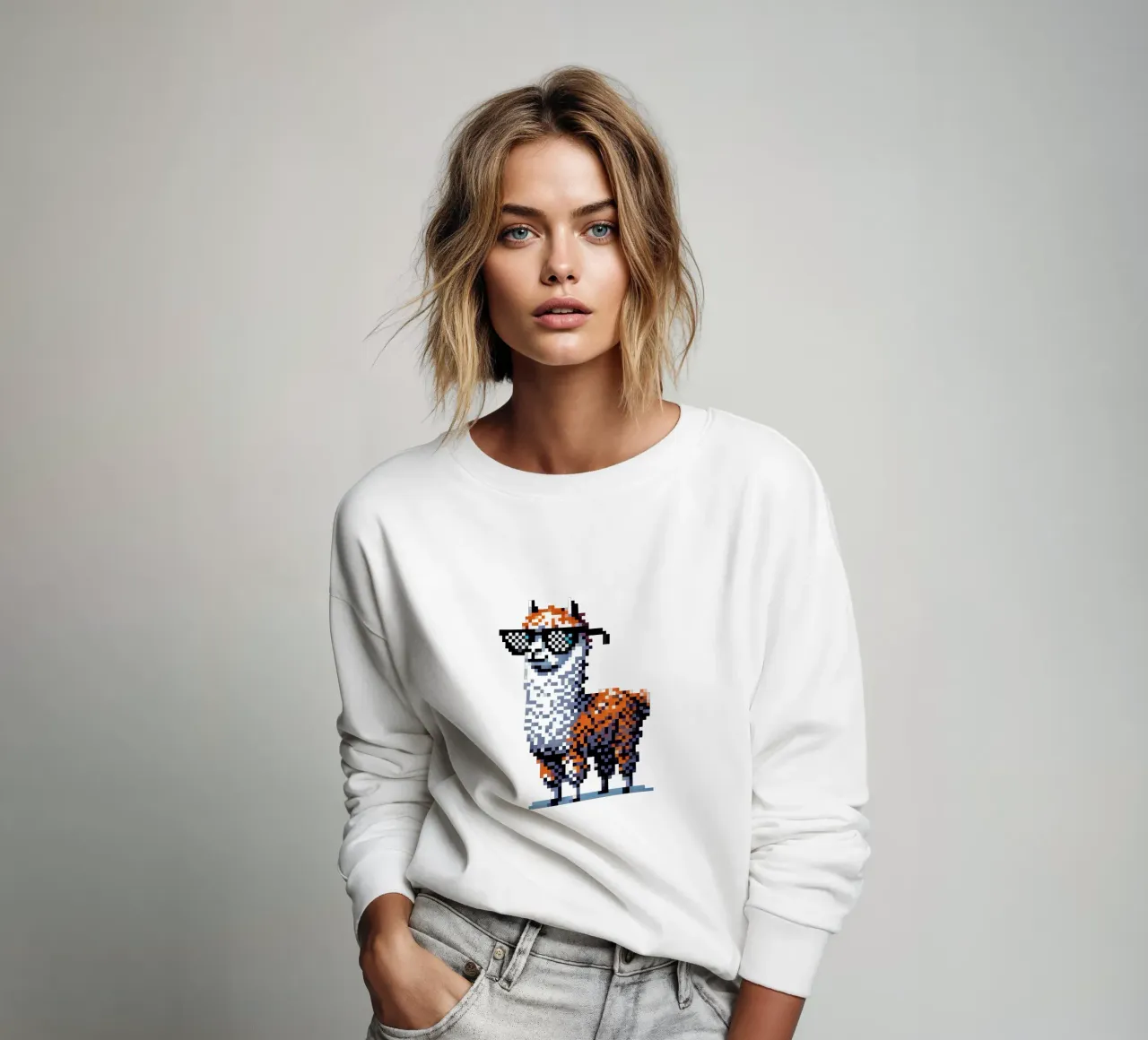 alpaca fresco - Pixelart felpa da pixelart