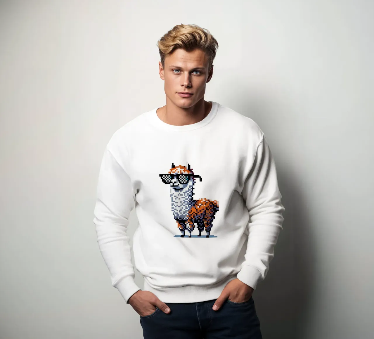 alpaca fresco - Pixelart felpa da pixelart
