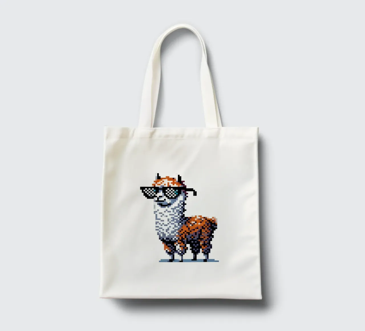 alpaca fresco - Pixelart borsa in juta da pixelart