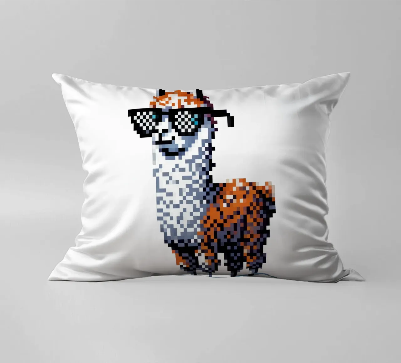 alpaca fresco - Pixelart cuscino da pixelart