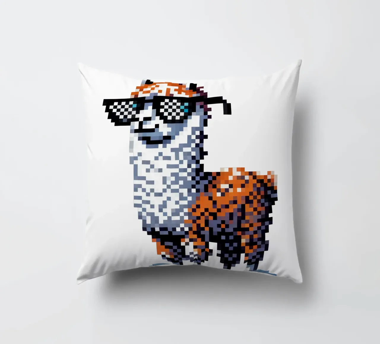 alpaca fresco - Pixelart cuscino da pixelart